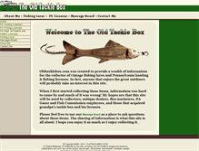 Tablet Screenshot of oldtacklebox.com